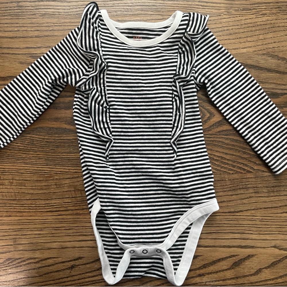 Cat and jack ruffle onesie